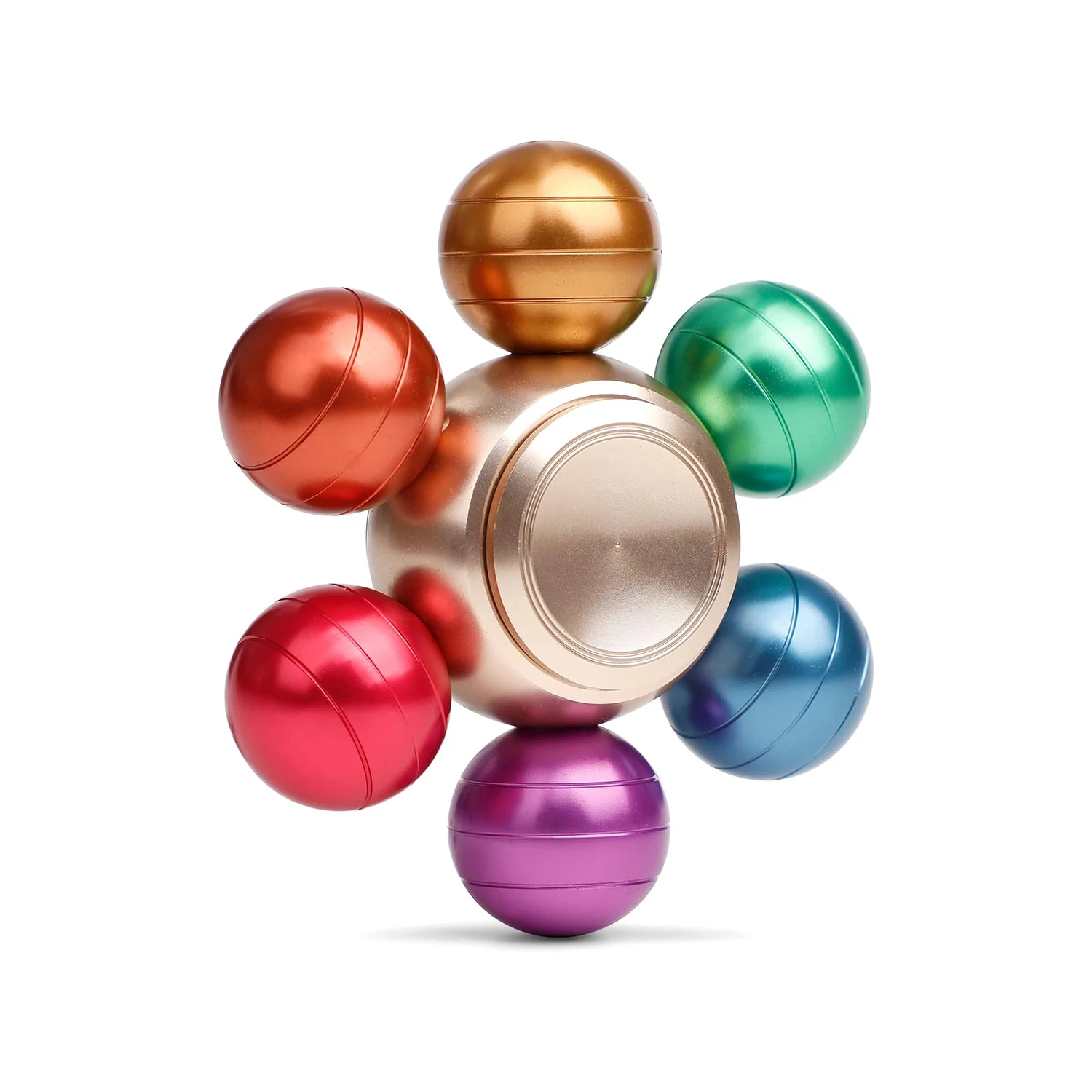 

Fidget Ball Spinner Toys Metal, Cool Magic Stress Finger Spinner Toys, Fidgeting Anti Anxiety Focus Stainless Steel Fidget Toys,