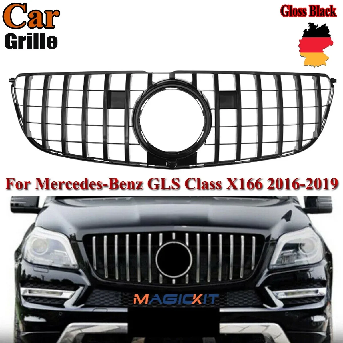 Передняя решетка MagicKit для Mercedes-Benz GLS-Class X166 GLS450 GT, бампер-гриль 2016-2019
Передняя решетка MagicKit для Mercedes-Benz GLS-Class X166 GLS450 GT, бампер-гриль 2016-2019