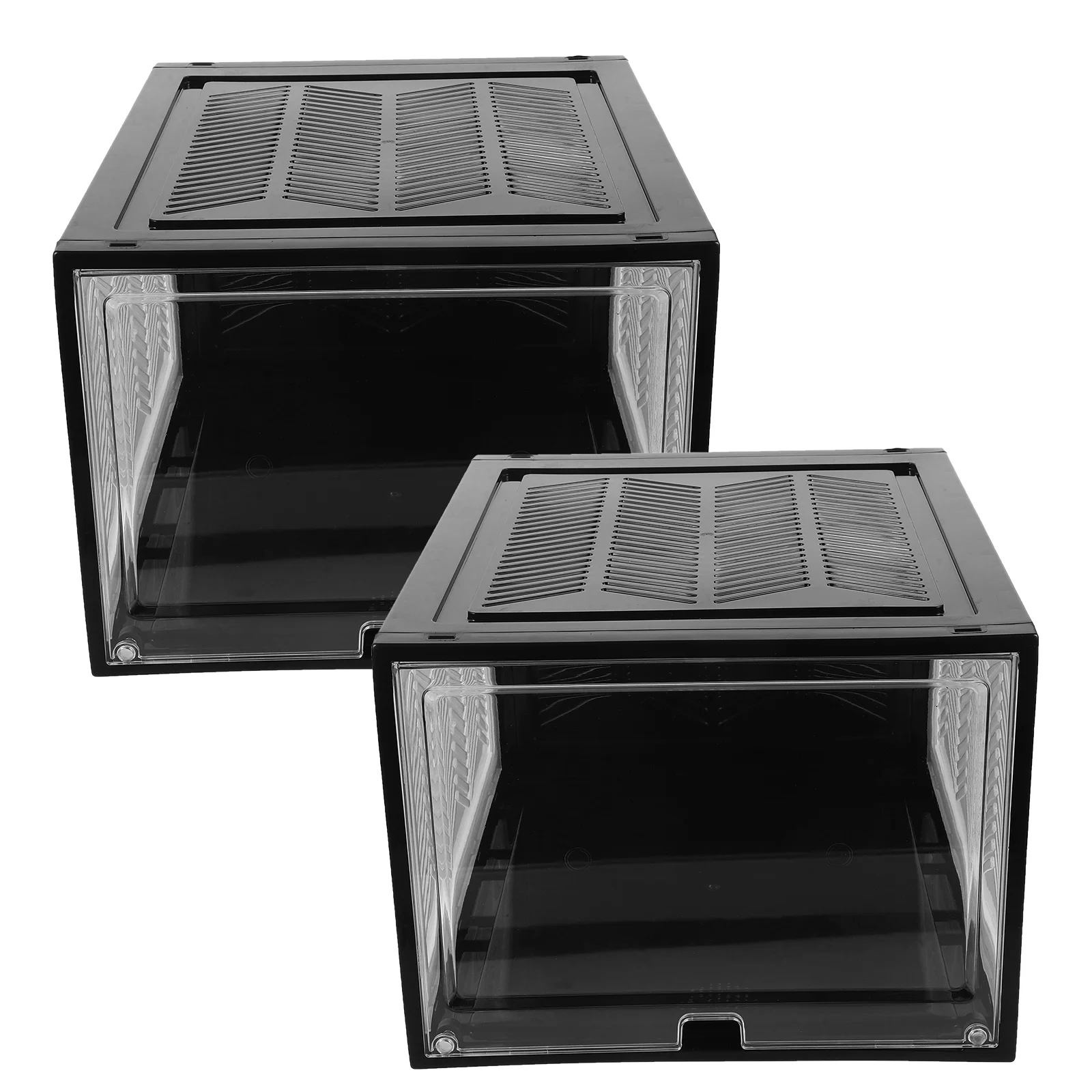 2 Pcs Storage Foldable Shoe Box Shelf Display Case Plastic Organizer For Cabinets
2 Pcs Storage Foldable Shoe Box Shelf Display Case Plastic Organizer For Cabinets