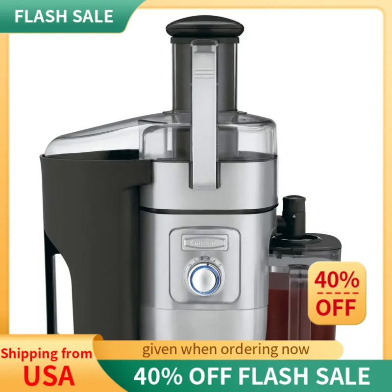Cuisinart Juicer Machine, Die-Cast Juice Extractor for Vegetables,Lemons,Oranges & More,Silver/Black, 15.35"x11.8"x19.01"
Cuisinart Juicer Machine, Die-Cast Juice Extractor for Vegetables,Lemons,Oranges & More,Silver/Black, 15.35"x11.8"x19.01"