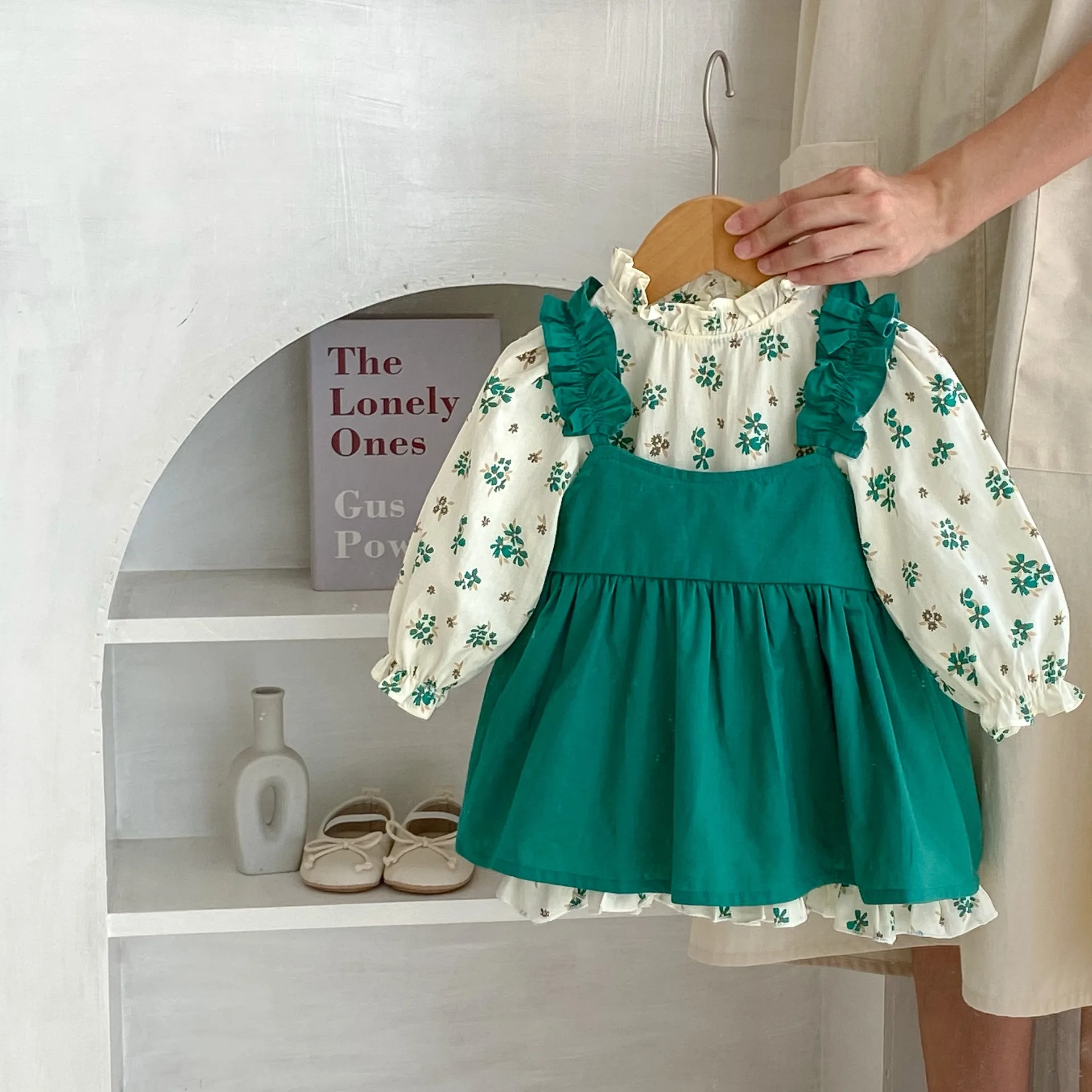 Autumn Baby Long Sleeve Dress Toddler Girls Cotton Floral Princess Dresses Or Infant Green Sling Dress 0-4Y Girls' Kids Clothes
Autumn Baby Long Sleeve Dress Toddler Girls Cotton Floral Princess Dresses Or Infant Green Sling Dress 0-4Y Girls' Kids Clothes
