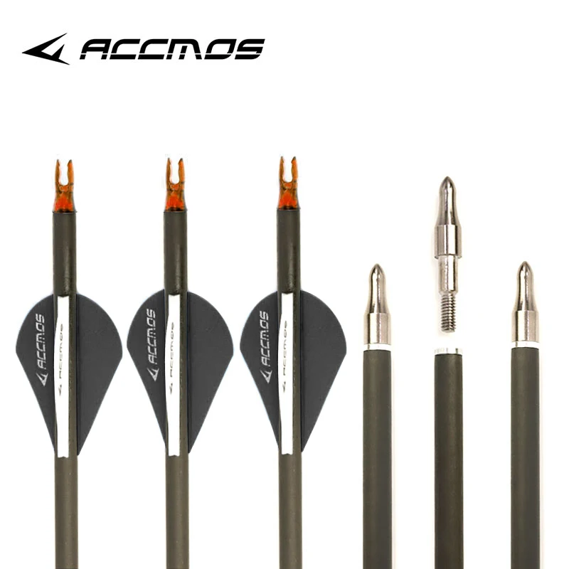 ACCMOS 6/12/18pc spine300/350/400/500/600/700/800Target arrow31inch id6.2 pure carbon arrows Recurve/Compound Bow Practice Arrow
ACCMOS 6/12/18pc spine300/350/400/500/600/700/800Target arrow31inch id6.2 pure carbon arrows Recurve/Compound Bow Practice Arrow