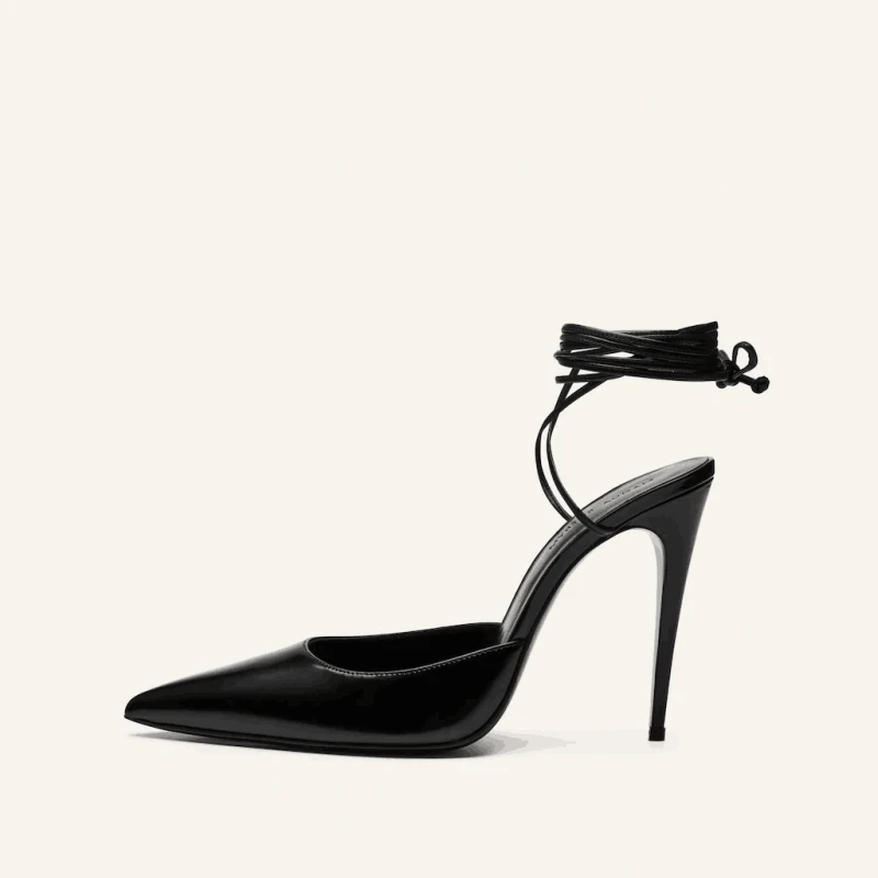 Black Lace up Pumps Slippers Solid Thin Heel Long Boots High Heel Shoes for Women Runway High Heels 2023 New Zapatillas Mujer
Black Lace up Pumps Slippers Solid Thin Heel Long Boots High Heel Shoes for Women Runway High Heels 2023 New Zapatillas Mujer