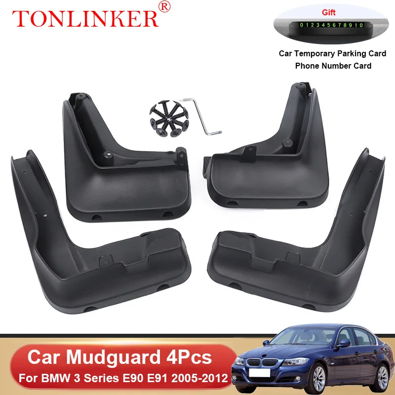 TONLINKER Car Mudguard For BMW 3 Series E90 E91 2005 2006-2012 Mudguards Splash Guards Front Rear Fender Mudflaps Accessories
TONLINKER Car Mudguard For BMW 3 Series E90 E91 2005 2006-2012 Mudguards Splash Guards Front Rear Fender Mudflaps Accessories