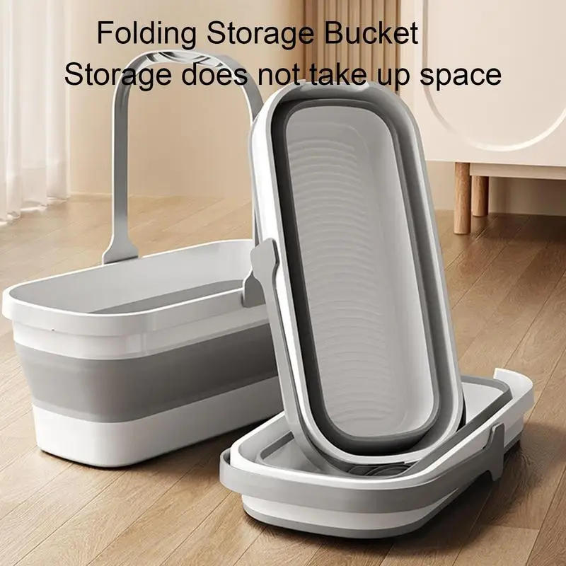 Foldable Mop Bucket Rectangular Fishing Bucket Large Capacity Washing Basin Car Washing Bucket for Camping Traveling Picnic
Foldable Mop Bucket Rectangular Fishing Bucket Large Capacity Washing Basin Car Washing Bucket for Camping Traveling Picnic