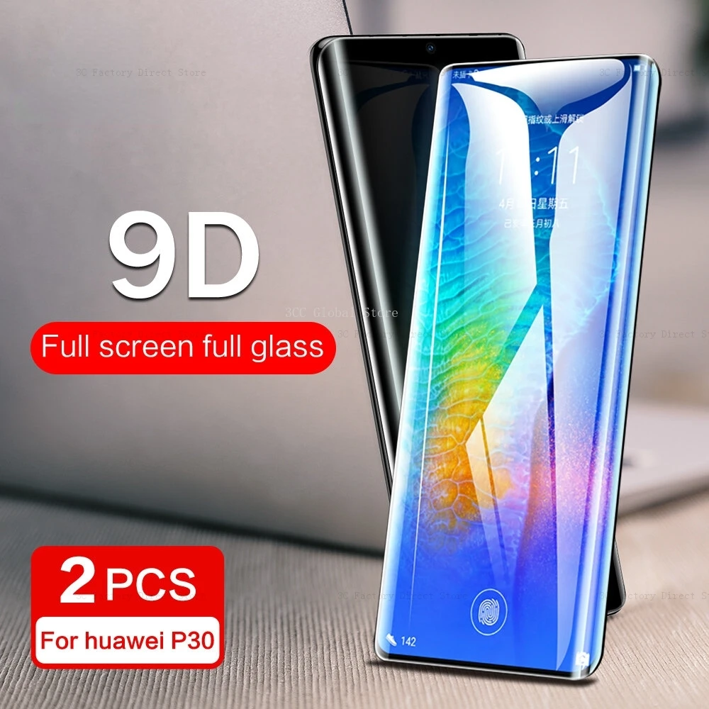 

Закаленное стекло с полным покрытием для Huawei Mate 50 40 30 20 Pro, Защитная пленка для экрана Huawei P50, P40, P30 Pro