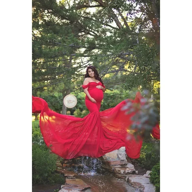 Chiffon Pregnancy Gown Off Shoulder Dress For Pregnant Women Trailing Sweep Length Train Mist Due Date Memento Bump Photography
Chiffon Pregnancy Gown Off Shoulder Dress For Pregnant Women Trailing Sweep Length Train Mist Due Date Memento Bump Photography