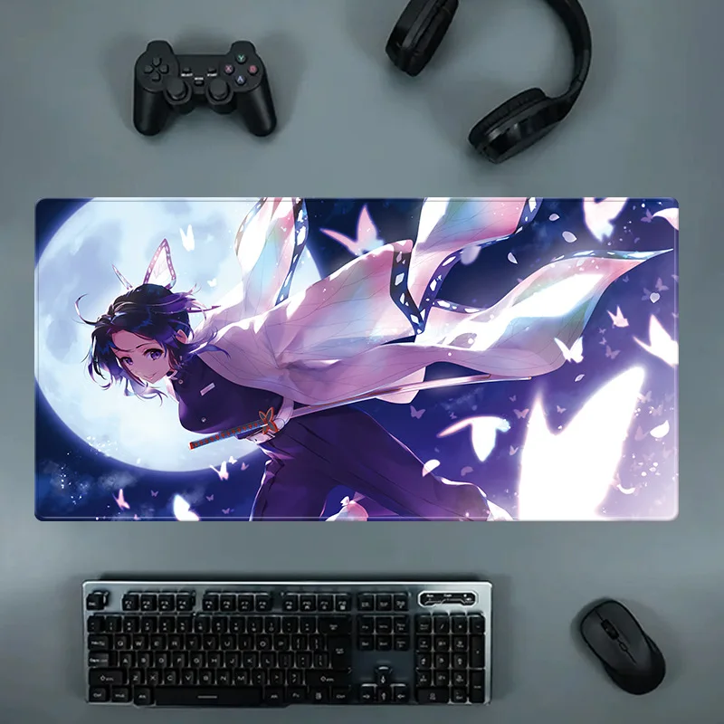 

Anime PC Gamer Desk Mat Pad Carpet Demon Slayer Kimetsu no Yaiba Large Mouse Pad XXL Computer Gaming Mousepad Tapis De Souris