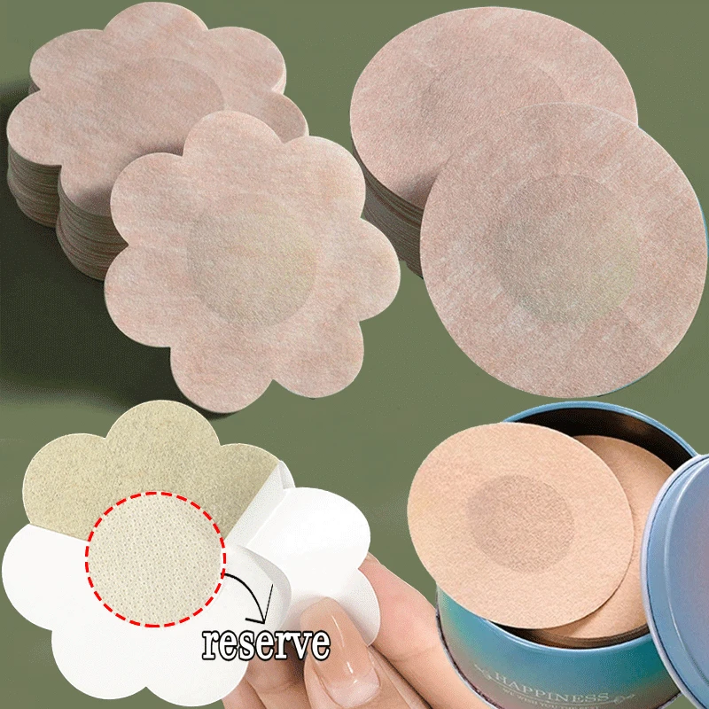 

Non Woven Invisible Nipple Pasties Breast Lift Tape Overlays on Bra Stickers Chest One-off Nipple Covers Pads Accessories