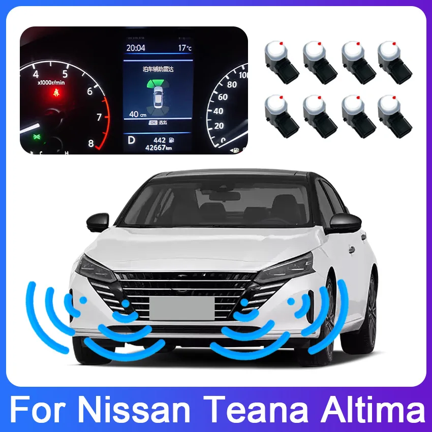 Display Reversing Image Front Rear Radar Parking sensor Detector Kit Sound Warning Indicator For Nissan Teana Altima 2013-2023
Display Reversing Image Front Rear Radar Parking sensor Detector Kit Sound Warning Indicator For Nissan Teana Altima 2013-2023