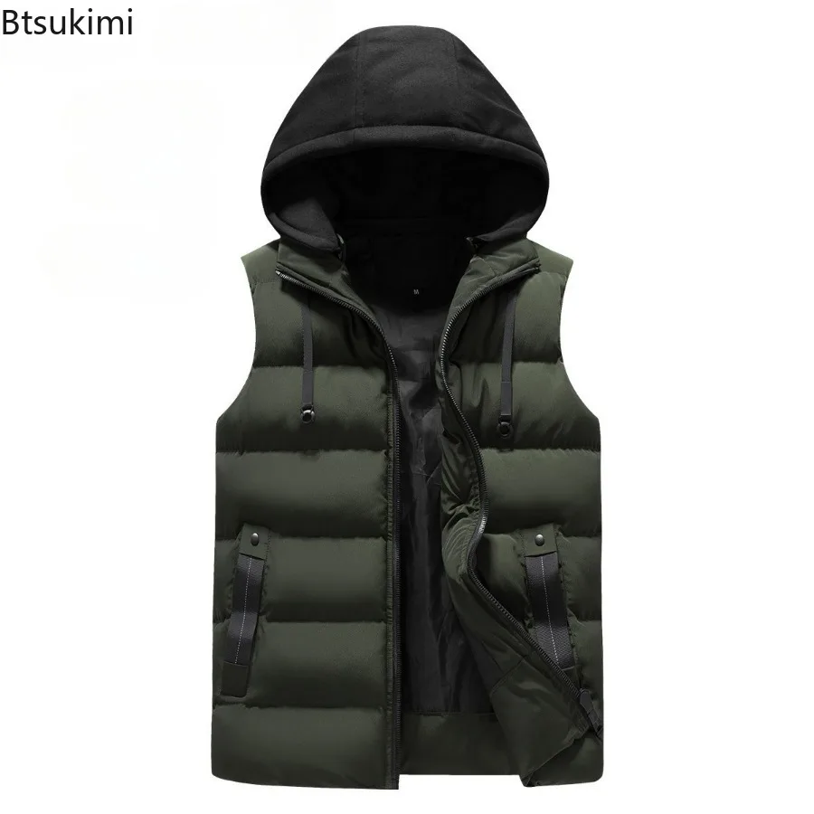 2024 Men's Casual Warm Hooded Vest Solid Thicken Waistcoat Autumn Winter Waterproof Warm Sleeveless Jackets Outdoor Vest for Men
2024 Men's Casual Warm Hooded Vest Solid Thicken Waistcoat Autumn Winter Waterproof Warm Sleeveless Jackets Outdoor Vest for Men