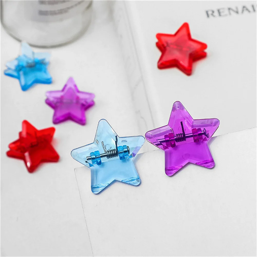 10pcs Transparent Color Star Plastic Clips Home Photo Wall Decorate Business File Folder Office School Supply Student Stationery
10pcs Transparent Color Star Plastic Clips Home Photo Wall Decorate Business File Folder Office School Supply Student Stationery