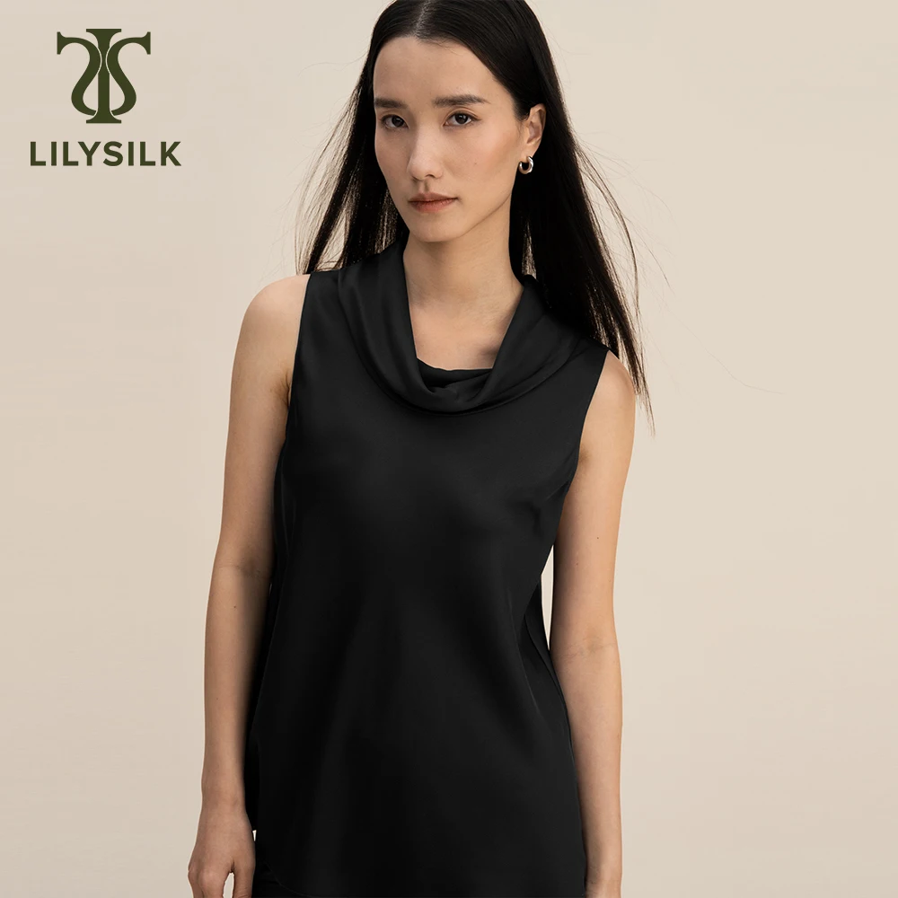 LILYSILK Solid Silk Tank Top 2023 Summer New 22 Momme Cowl Neck Sleeveless Vest Offce Ladies Essentials traf Free Shipping
LILYSILK Solid Silk Tank Top 2023 Summer New 22 Momme Cowl Neck Sleeveless Vest Offce Ladies Essentials traf Free Shipping