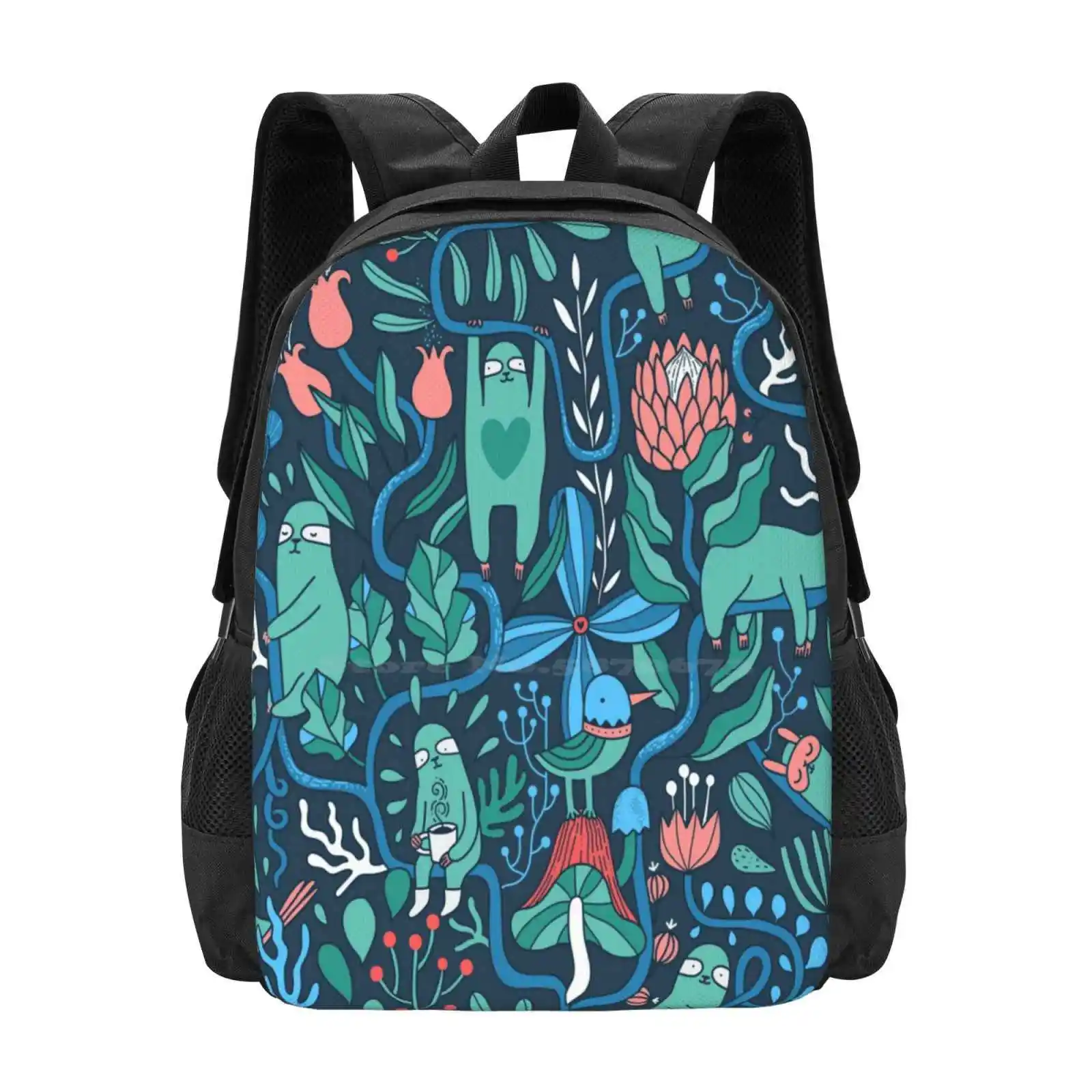 Sloths Garden Large Capacity School Backpack Laptop Bags Sloth Nature Pattern Flower Cartoon Background Vector Cute Animal
Sloths Garden Large Capacity School Backpack Laptop Bags Sloth Nature Pattern Flower Cartoon Background Vector Cute Animal