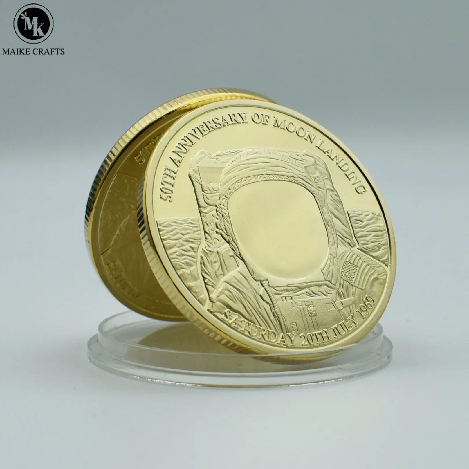 American Space Footprint Commemorative Coin Home Decoration Badge Gift for The 50th Anniversary of Apollo Landing on The Moon
American Space Footprint Commemorative Coin Home Decoration Badge Gift for The 50th Anniversary of Apollo Landing on The Moon