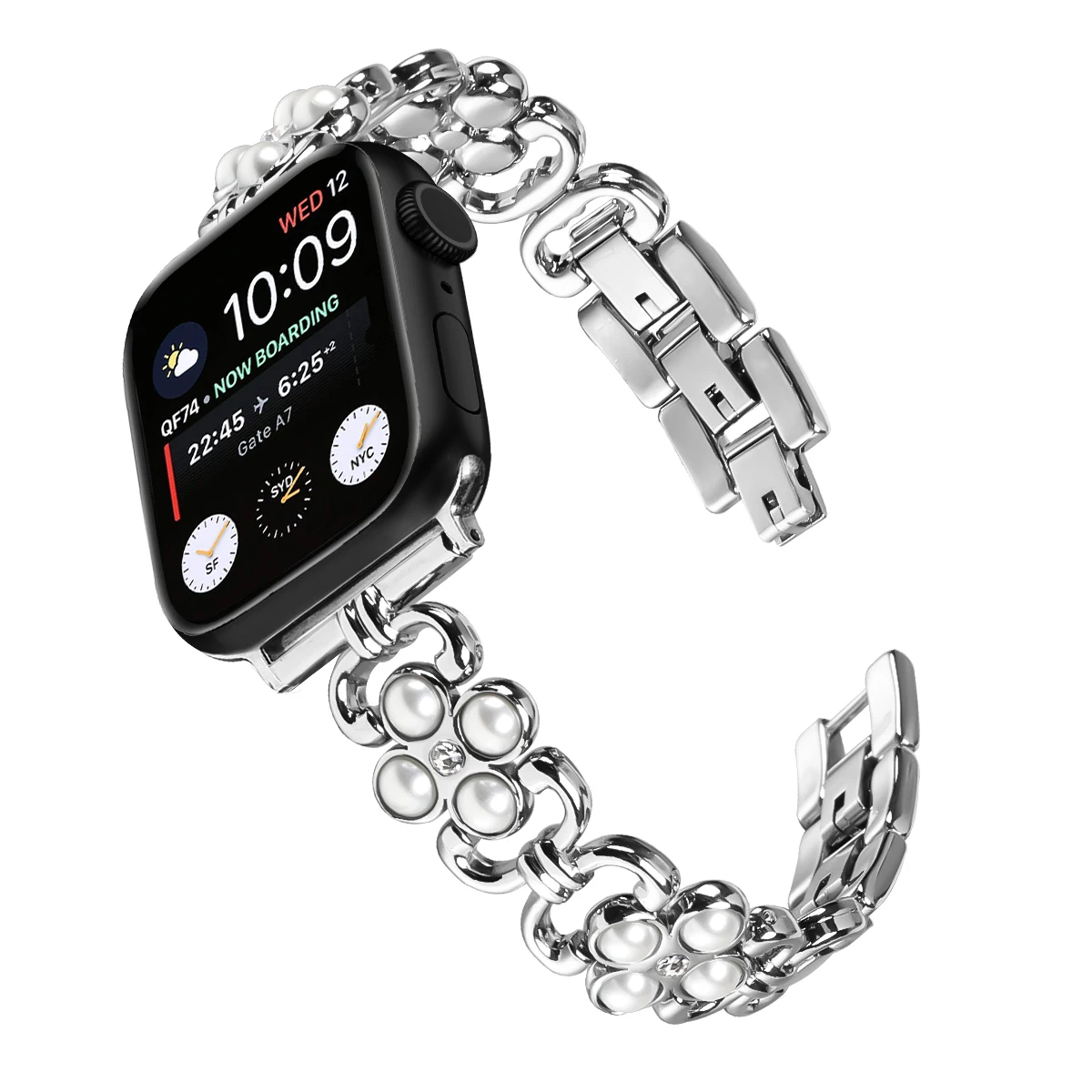 Ремешок Женский совместимый с Apple Watch Band, металлический браслет для iWatch Series 9 8 7 6 5 4 3 2 1 SE
Ремешок Женский совместимый с Apple Watch Band, металлический браслет для iWatch Series 9 8 7 6 5 4 3 2 1 SE