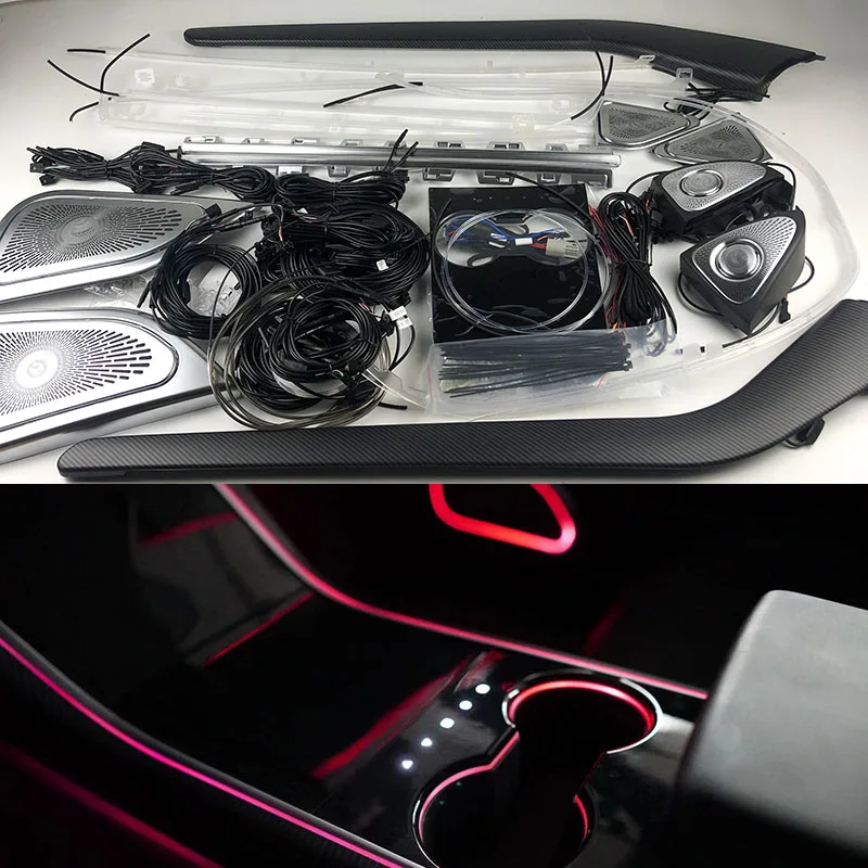 Full set car ambient light For Tesla Model3 model 3 2018 2019 2020 inter lamp touch control Center horn cover orginal model
Full set car ambient light For Tesla Model3 model 3 2018 2019 2020 inter lamp touch control Center horn cover orginal model