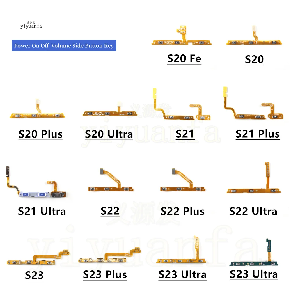 

Power Volume ON/OFF Key Flex Cable For SAMSUNG Galaxy S21 S22 S20 S23 Plus Ultra Fe Volume Switch Button Ribbon S21+ S22+ S23+