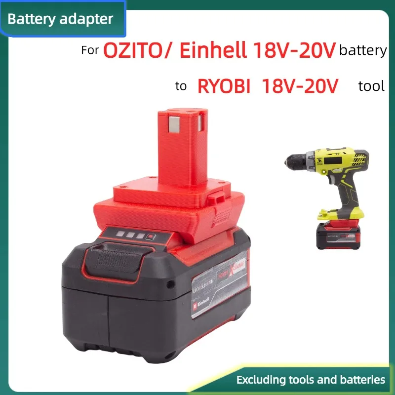 

Adapter For OZITO/Einhell 18V -20V Lithium Battery Converter TO RYOBI 18-20V Cordless Drill Tool (Only Adapter)