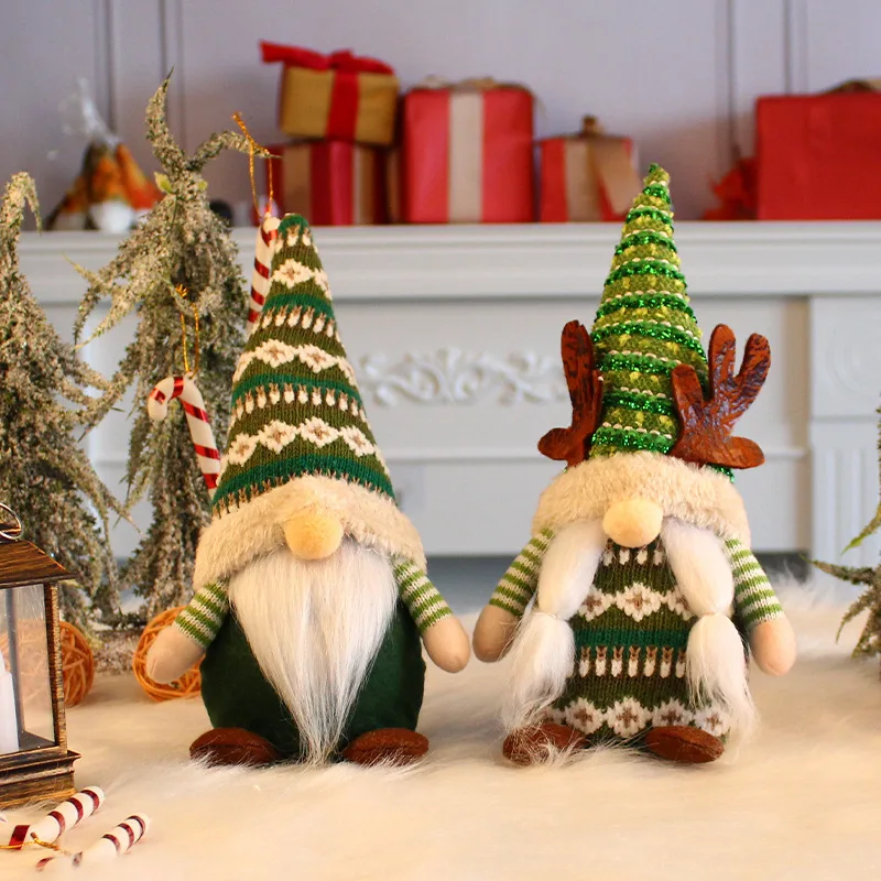 2pcs/lot Christmas Rudolph's Antler Doll Lovely Knitted Faceless Old Man Doll for Holiday Decoration
2pcs/lot Christmas Rudolph's Antler Doll Lovely Knitted Faceless Old Man Doll for Holiday Decoration