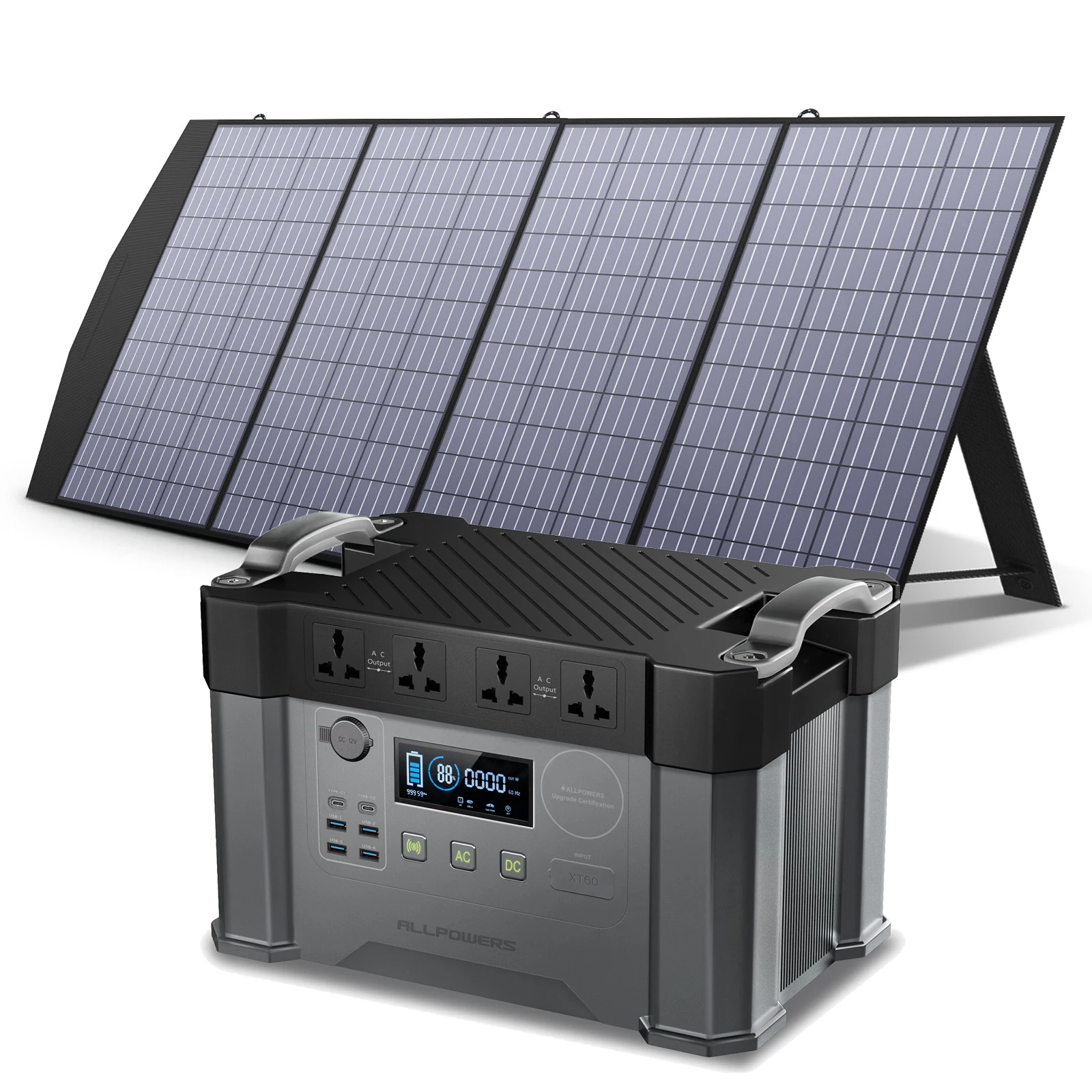 S2000 2000W Powerstation 1500Wh Solar Battery Charger Emergency Backup Power With 18V 100/120/200W Solar Panel
S2000 2000W Powerstation 1500Wh Solar Battery Charger Emergency Backup Power With 18V 100/120/200W Solar Panel