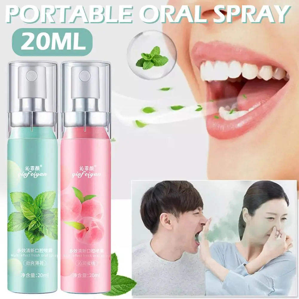 

20ml Mouth Spray Breath Freshener Female Breath Agent Spray Anti Treatments Smoke Breath Fresh Bad Odor G4W3