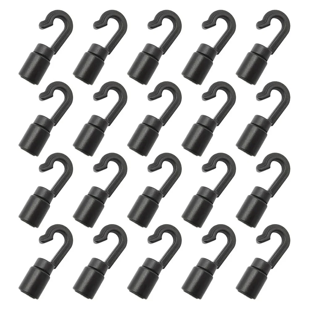 20PCS Shock Cord Open End Hook Bungee Plastic Rope Terminal Hook Elastic For Bungee Shock Elastic Bungee Cord Straps
20PCS Shock Cord Open End Hook Bungee Plastic Rope Terminal Hook Elastic For Bungee Shock Elastic Bungee Cord Straps