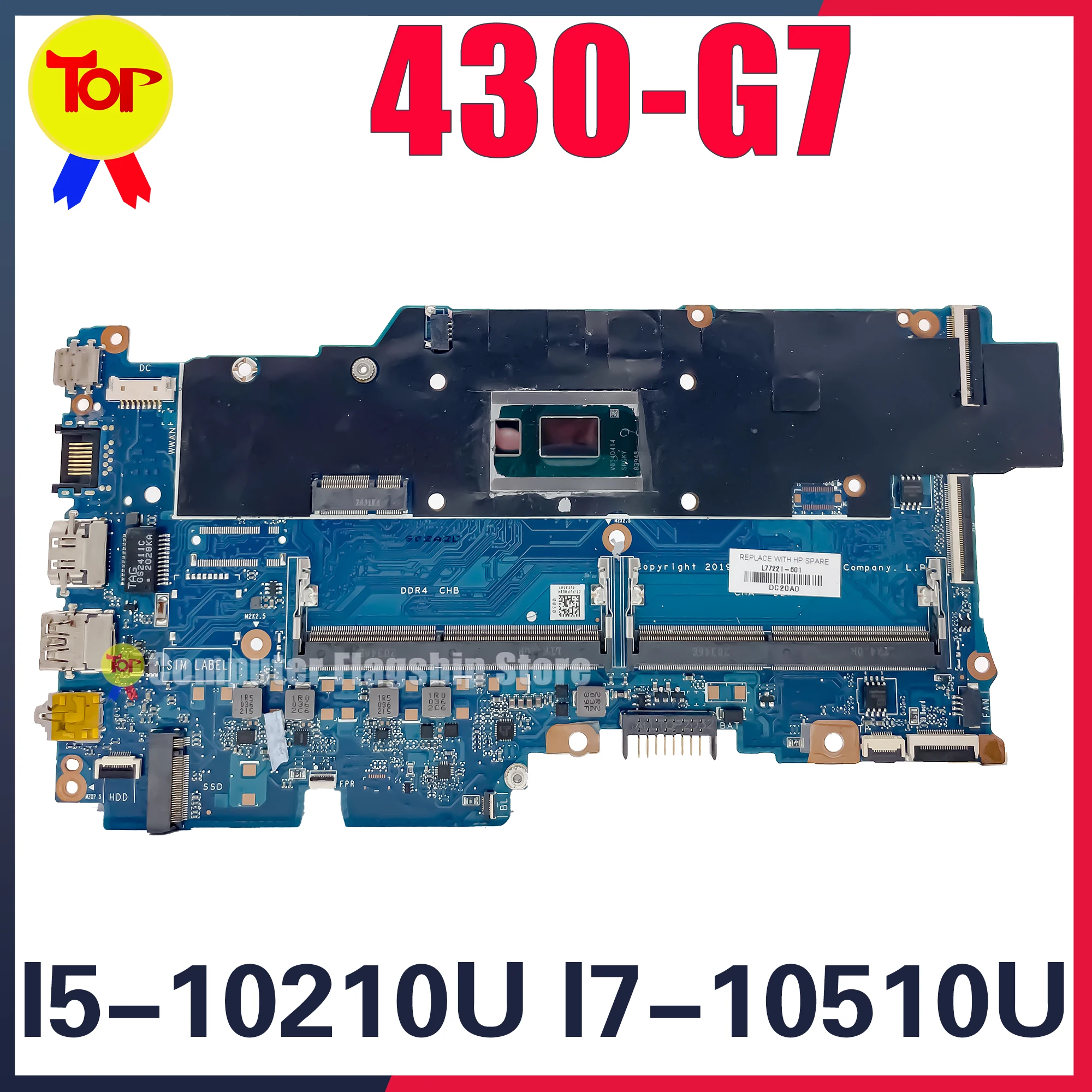 KEFU DA0X8LMB8D0 Laptop Motherboard For HP Probook 430 G7 I5-10210U I7-10510U Mainboard
KEFU DA0X8LMB8D0 Laptop Motherboard For HP Probook 430 G7 I5-10210U I7-10510U Mainboard