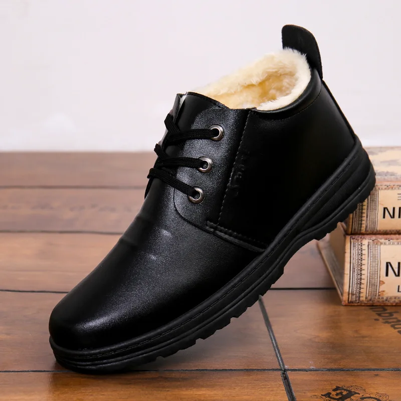 Men's Winter Cotton Velvet Cotton Shoes Plus Velvet Warm Cotton Leather Shoes Waterproof Men's Cotton Shoes High Top Snow Boots
Men's Winter Cotton Velvet Cotton Shoes Plus Velvet Warm Cotton Leather Shoes Waterproof Men's Cotton Shoes High Top Snow Boots