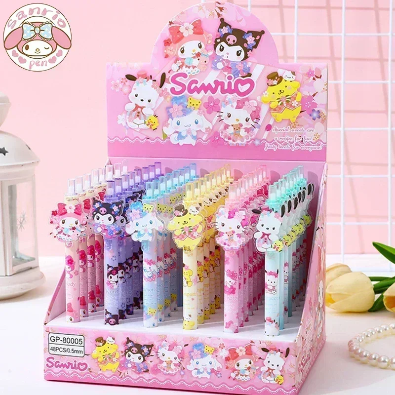 Sanrio 24/48pcs New Gel Pen Kawaii Student Stationery School Supplies 0.5 Black Cartoon Patch Press Pen Cute Press Signature Pen
Sanrio 24/48pcs New Gel Pen Kawaii Student Stationery School Supplies 0.5 Black Cartoon Patch Press Pen Cute Press Signature Pen