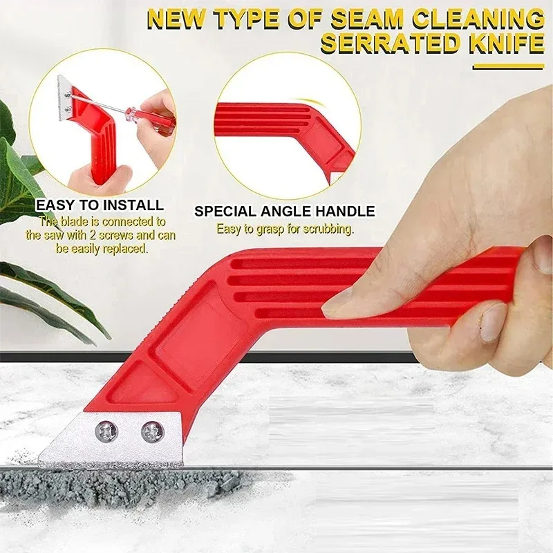 

Special Tool for Beautiful Seams, Seam Clearing Knife, Ceramic Tile Floor Beautiful Seam Agent, Spatula, Gap Artifact