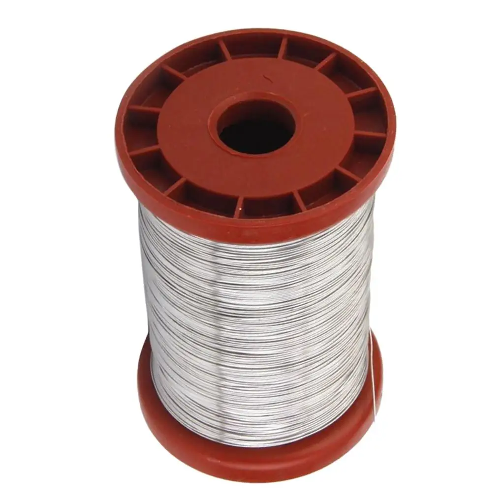 

0.5mm 500G Stainless Steel Wire for Beekeeping Beehive Frames Tool 1 Roll, High Quality and long service life, Color Random,