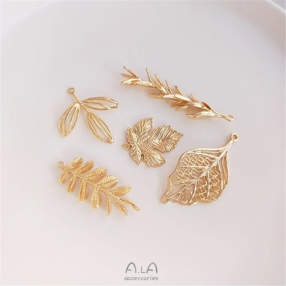 Preserve color 14K gold maple leaf leaf Willow pendant pendant DIY handmade earrings tassel earrings hairpin pendant
Preserve color 14K gold maple leaf leaf Willow pendant pendant DIY handmade earrings tassel earrings hairpin pendant
