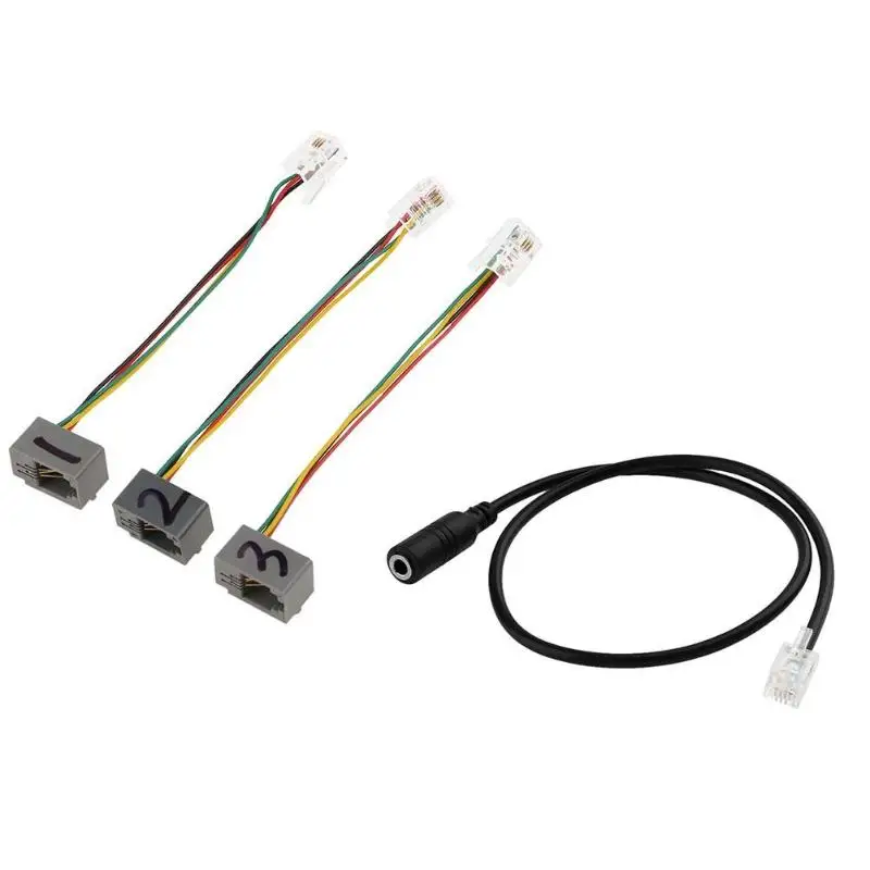 RJ9 4P4C Male To 3.5mm Female Adapter Cable with 3.5mm Headset Jack To RJ9 Desk Phones Wire Compatible with Avaya/Cisco Phone
RJ9 4P4C Male To 3.5mm Female Adapter Cable with 3.5mm Headset Jack To RJ9 Desk Phones Wire Compatible with Avaya/Cisco Phone