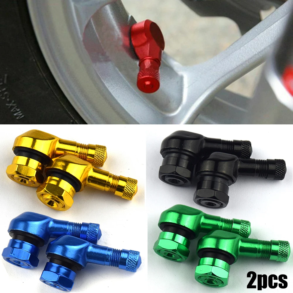 2PCS CNC Motorcycle 90 Degree Angle Wheel Tire Stem Tubeless Valve Aluminum For Motorcycles With 11.3mm Wheel Rim Size.
2PCS CNC Motorcycle 90 Degree Angle Wheel Tire Stem Tubeless Valve Aluminum For Motorcycles With 11.3mm Wheel Rim Size.