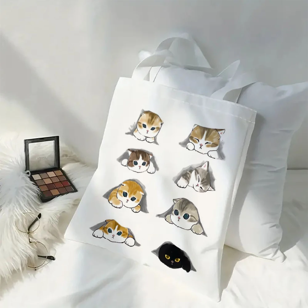 Cute Cat Canvas Shoulder Bag - Harajuku Style 10 S2a6654a178f640fa8f426c46c9a34c28O