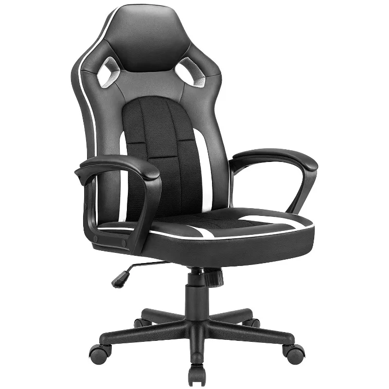 

VINEEGO Gaming Chair High-Back PU Leather Office Chair Adjustable Height Racing Style Ergonomic Computer Chair with Lumbar Suppo