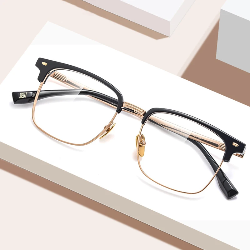 Pure Titanium Frame Glasses Full Rim Eye Glasses Men Style Spring Hinges Shortsighted Spectacles Rectangle Eyewear
Pure Titanium Frame Glasses Full Rim Eye Glasses Men Style Spring Hinges Shortsighted Spectacles Rectangle Eyewear