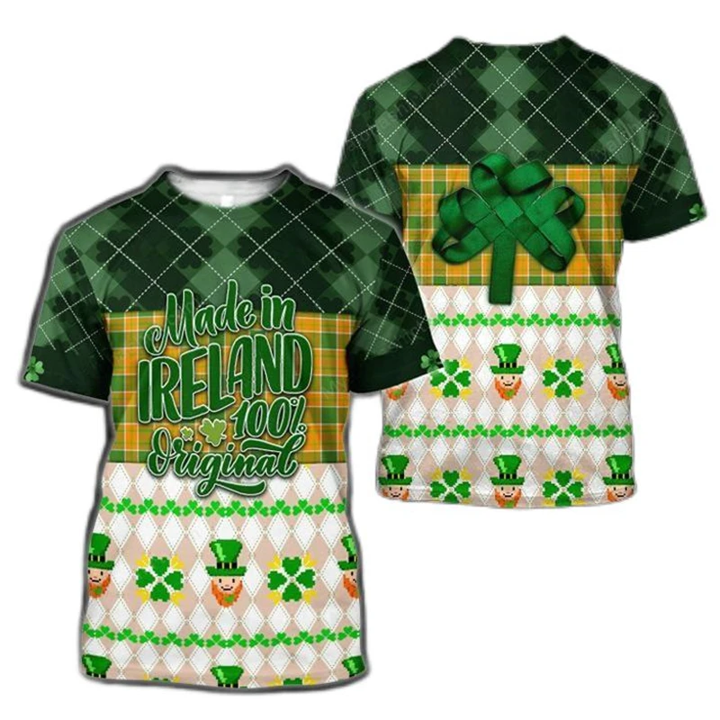 Happy St Patrick Day T Shirt For Men Clothes Lucky Shamrock Graphic T Shirts Leprechaun Kids T-Shirt Cosplay Women Tee Funny Top
Happy St Patrick Day T Shirt For Men Clothes Lucky Shamrock Graphic T Shirts Leprechaun Kids T-Shirt Cosplay Women Tee Funny Top