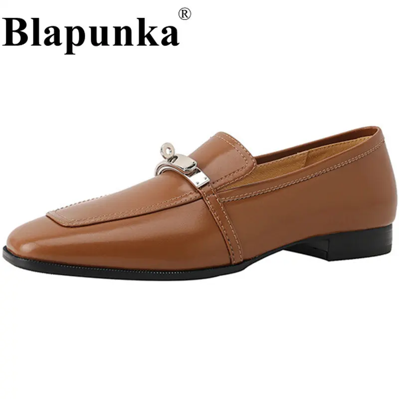 Blapunka Designer Shark Lock Shoes Women Real Genuine Leather Loafers Black Brown Slip-on Casual Flats Ladies Beige Loafer 33-41
Blapunka Designer Shark Lock Shoes Women Real Genuine Leather Loafers Black Brown Slip-on Casual Flats Ladies Beige Loafer 33-41