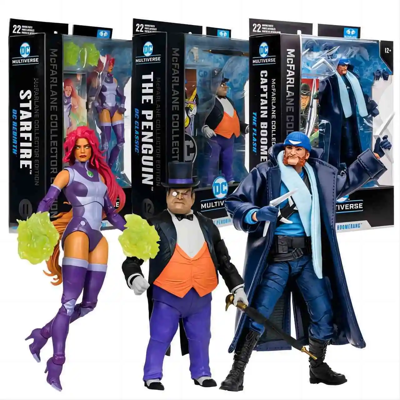 Genuine Dc Comics Series Collector Starfire Boomerang Captain Penguin Man 7-Inch Action Figure Model Toy Desktop Collection 
Genuine Dc Comics Series Collector Starfire Boomerang Captain Penguin Man 7-Inch Action Figure Model Toy Desktop Collection