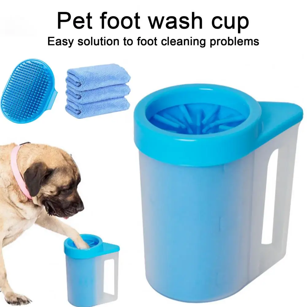 Dog Foot Cup Dog Paw Cleaner with Handle Absorbent Towels Adjustable Bath Brush Muddy Pet Foot Washer for Buddy Medium Dog Paw
Dog Foot Cup Dog Paw Cleaner with Handle Absorbent Towels Adjustable Bath Brush Muddy Pet Foot Washer for Buddy Medium Dog Paw