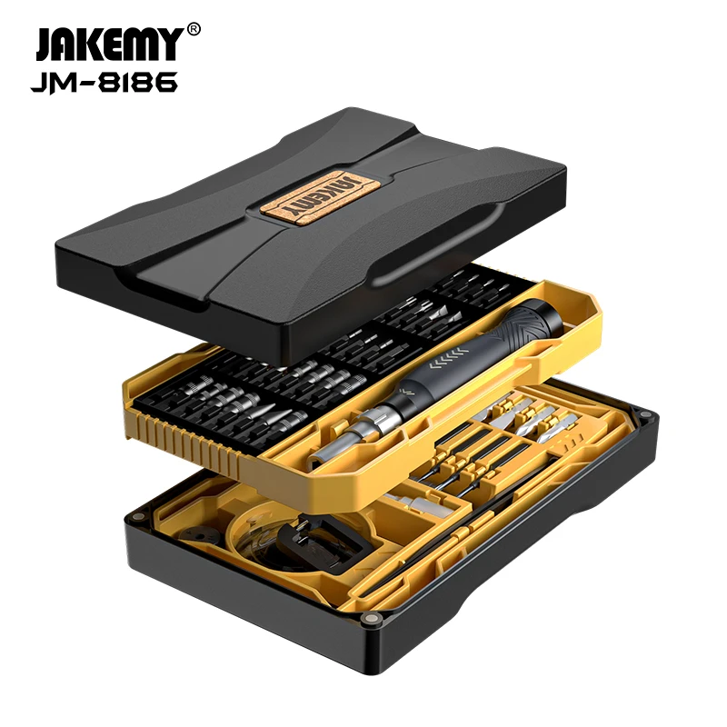 JAKEMY 83 IN 1 Precision Magnetic Screwdriver Set Phillips Slotted Torx Bits Screwdrivers Kit for Mobile Phone PC Repair Tools
JAKEMY 83 IN 1 Precision Magnetic Screwdriver Set Phillips Slotted Torx Bits Screwdrivers Kit for Mobile Phone PC Repair Tools