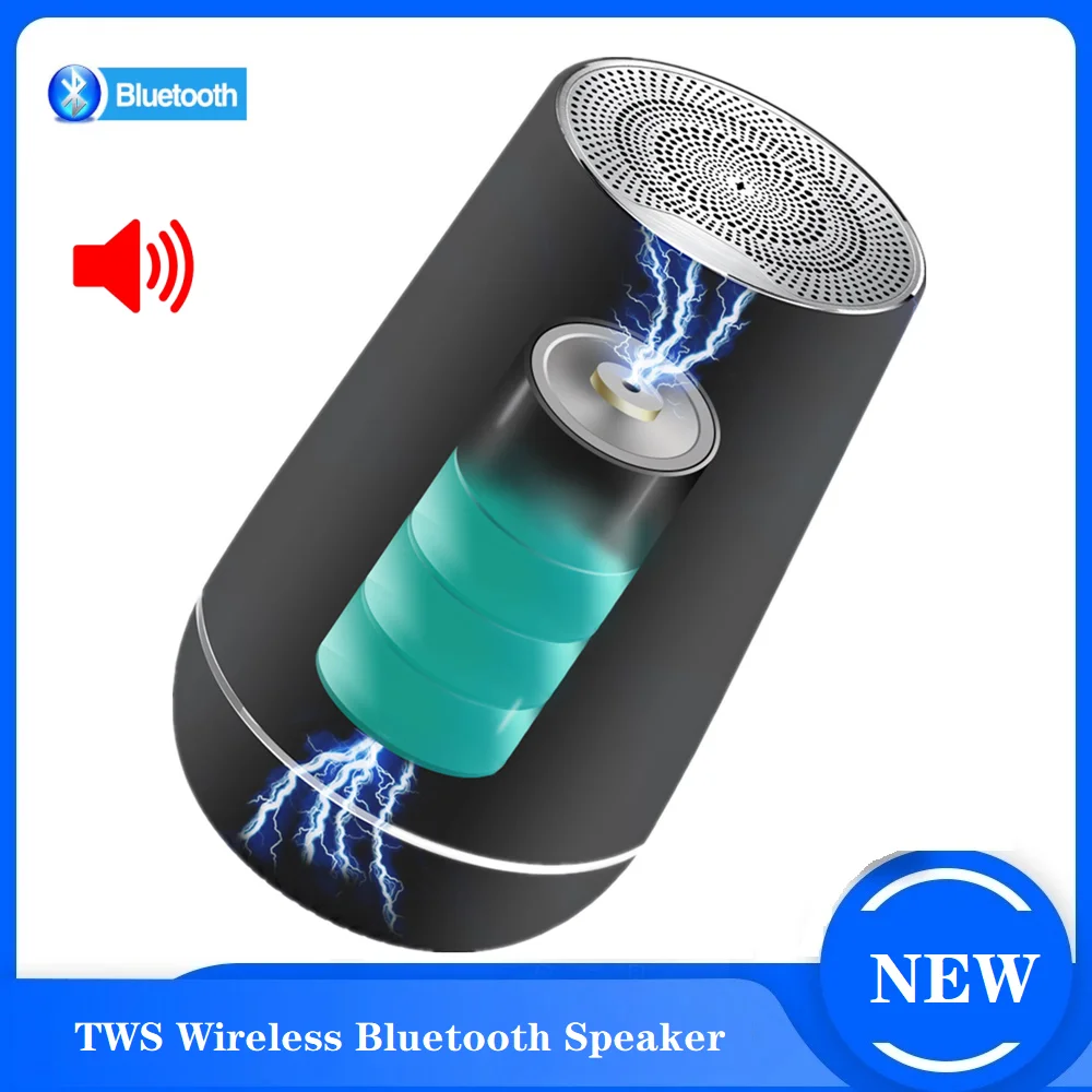 

Portable Bluetooth Wireless Stereo Speakers Phone Outdoor Hifi Bass Subwoofer Mini Music Center Surround Sound Speakers Column