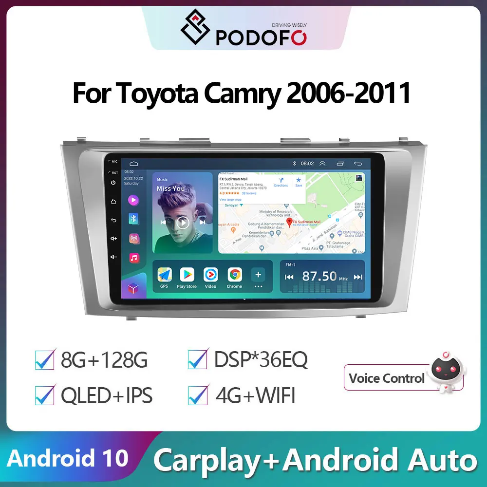 Podofo 9" 4G+WiFi Android Car Radio Multimedia Video Player For Toyota Camry 7 XV 40 50 2006-2011 Navigation GPS Head Unit
Podofo 9" 4G+WiFi Android Car Radio Multimedia Video Player For Toyota Camry 7 XV 40 50 2006-2011 Navigation GPS Head Unit