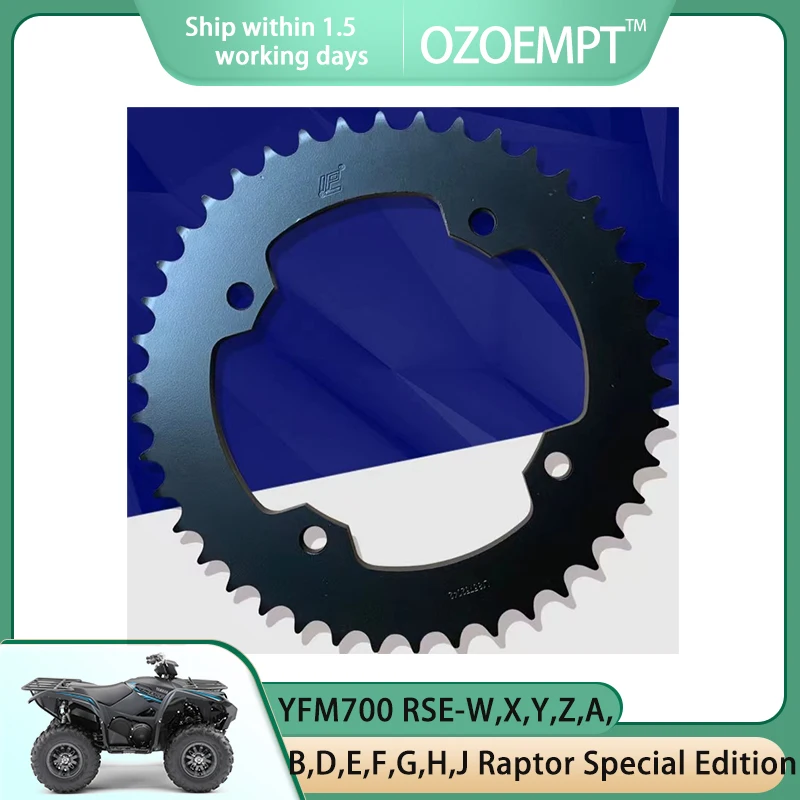 

OZOEMPT 520-38T Motorcycle Rear Sprocket Apply to YFM700 RSE-W,X,Y,Z,A,B,D,E,F,G,H,J Raptor Special Edition 07-18