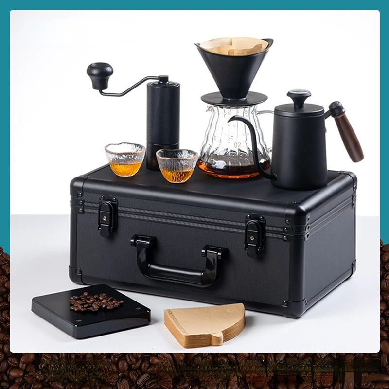 Coffee Hand Brewed Coffee Pot Set Gift Box Glass Filter Cup Sharing Pot Electronic Scale Bean Grinder Hand-brewed Coffee Set
Coffee Hand Brewed Coffee Pot Set Gift Box Glass Filter Cup Sharing Pot Electronic Scale Bean Grinder Hand-brewed Coffee Set