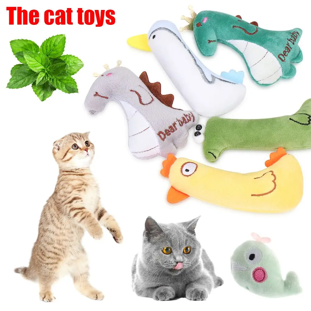 

Mini Cat Grinding Catnip Toys Funny Interactive Plush Cat Teeth Toys Pet Kitten Chewing Toy Claws Thumb Bite Cat Mint