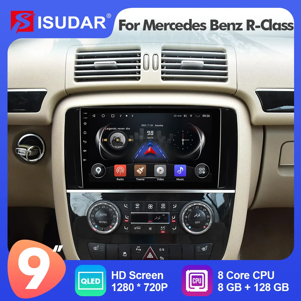 9 Inch Isudar Android 12 Auto Radio Multimedia For Mercedes Benz R-Class W251 R280 R300 R320 2005-2017 Car GPS Stereo auto
9 Inch Isudar Android 12 Auto Radio Multimedia For Mercedes Benz R-Class W251 R280 R300 R320 2005-2017 Car GPS Stereo auto