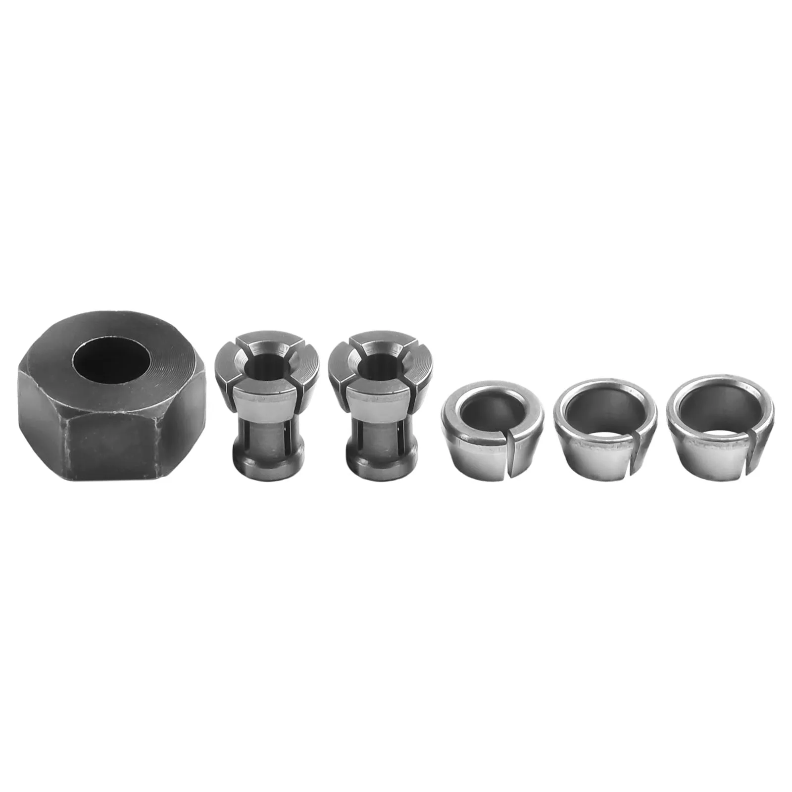 6 Piece Set Trimmer Collets Electric Router Suitable For Engraving Machine 6mm 8mm M17*1mm Accessories Brand New
6 Piece Set Trimmer Collets Electric Router Suitable For Engraving Machine 6mm 8mm M17*1mm Accessories Brand New